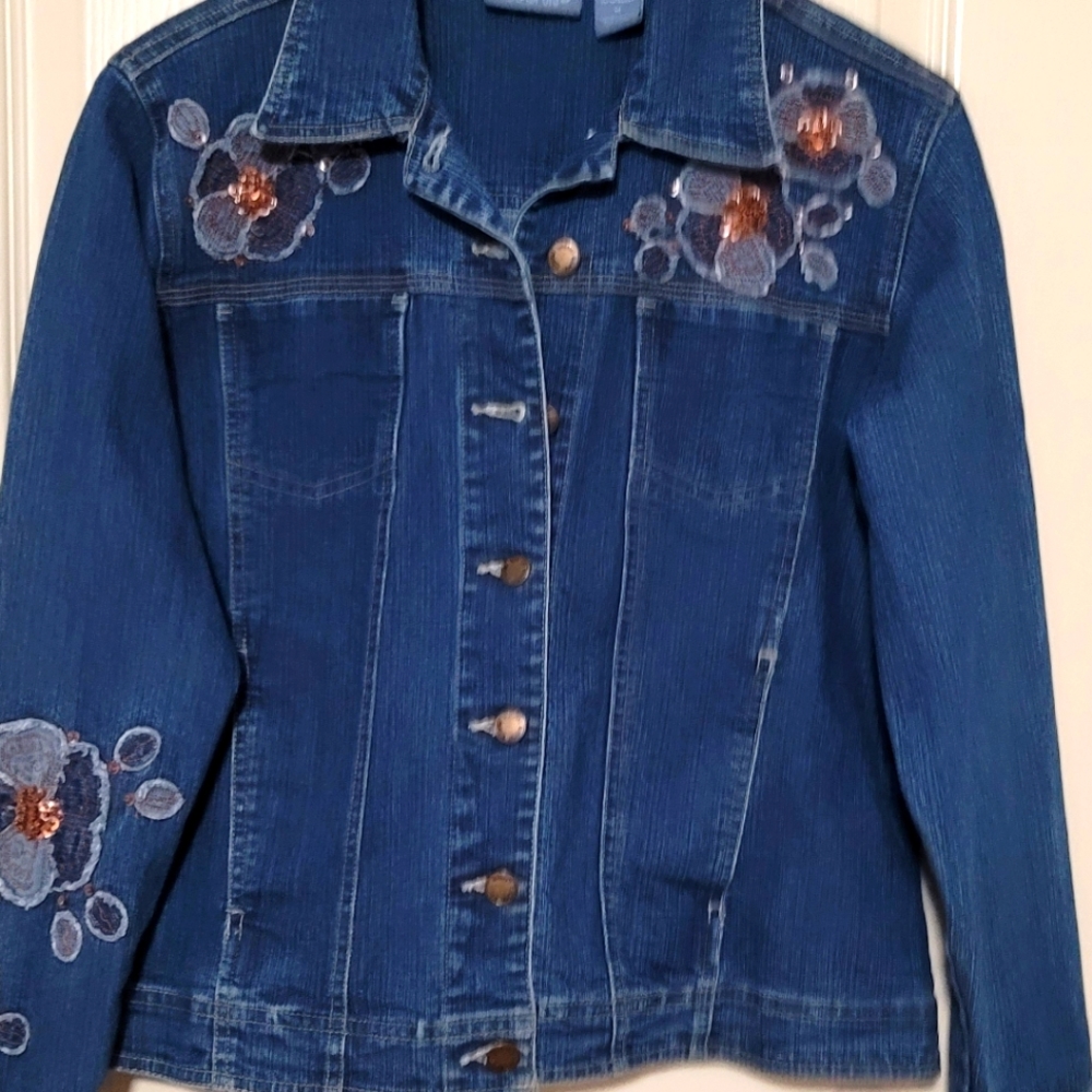 Blass Sports- Vintage one of a kind denim jacket